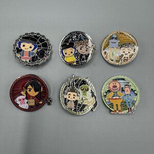 Laika Chibi Characters Blind Enamel Pin Hot Topic Exclusive FULL SET OF 6 New